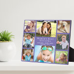 Best Grandma Photo Collage ter wereld Fotoplaat<br><div class="desc">Geef 's werelds beste oma het geschenk van een aangepaste fotocollage plaque die ze jarenlang zal schatten. Je kunt je personaliseren met acht foto's van kleinkinderen, kinderen, andere familieleden, huisdieren, enz., de uitdrukking 'De beste grootmoeder van de wereld' personaliseren en of ze 'oma', 'Nana', 'oma', 'oma' enz. wordt genoemd, en...</div>