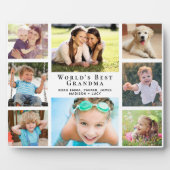 Best Grandma Photo Collage ter wereld Fotoplaat (Voorkant)