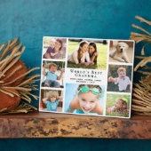 Best Grandma Photo Collage ter wereld Fotoplaat (Zijkant)