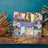 Best Grandma Photo Collage ter wereld Fotoplaat (Zijkant)