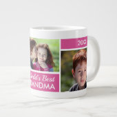 Best Grandma Photo Collage ter wereld Grote Koffiekop (Voorkant rechts)