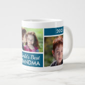 Best Grandma Photo Collage ter wereld Grote Koffiekop (Voorkant rechts)