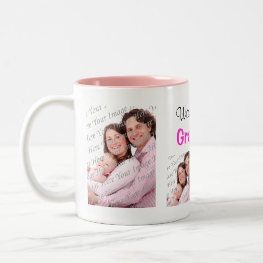 Best Grandma Photo Mok Pink (Links)