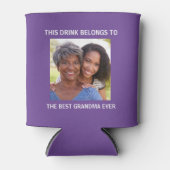 Best Grandma Photo Paars Blikjeskoeler (Voorkant)