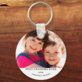 Best Grandma Photo Sleutelhanger (Voorkant)