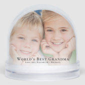 Best Grandma Photo Sneeuwbol (Voorkant)