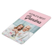 Best Grandma Pink Grandchild Foto Magneet (Linkerzijde)