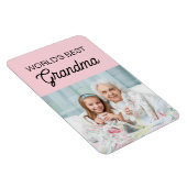 Best Grandma Pink Grandchild Foto Magneet (Rechterzijde)