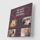 Best Grandma Square Wall klok (Hoek)
