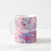 Best Grandma Summer Garden Red en Violet Coffee M Koffiemok (Voorkant links)
