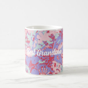 Best Grandma Summer Garden Red en Violet Coffee M Koffiemok
