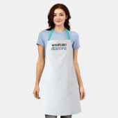 Best Grandma Whimsical Letters Apron Schort (Gedragen)