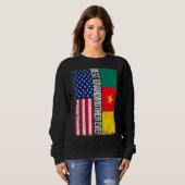 Best Grandmoeder Ever Moederdag Cameroon US Fl Trui (Voorkant volledig)