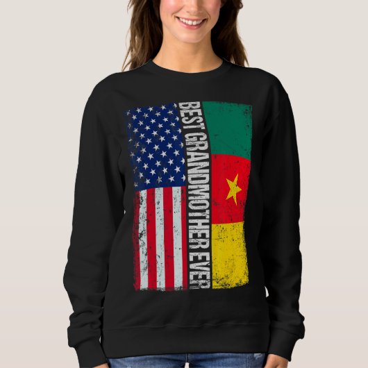 Best Grandmoeder Ever Moederdag Cameroon US Fl Trui (Voorkant)