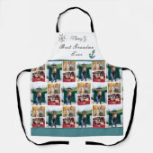 Best Grandmoeder Ever Photo Collage White Script Schort (Voorkant)