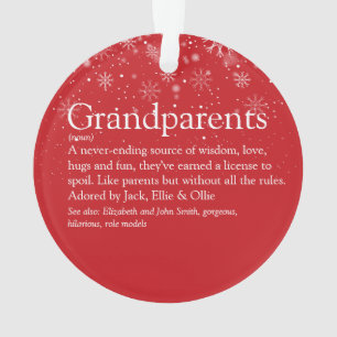 Best Grandouders Definition Foto Ornament