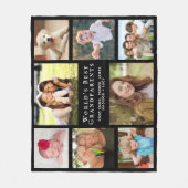 Best Grandouders Photo Collage Black Fleece Deken (Voorkant)