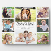 Best Grandouders Photo Collage ter wereld Fotoplaat (Voorkant)