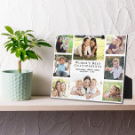 Best Grandouders Photo Collage ter wereld Fotoplaat<br><div class="desc">Geef 's werelds beste grootouders een aangepaste multi-foto collage plaquette die ze jarenlang zullen koesteren en waarderen. Je kunt je personaliseren met acht foto's van kleinkinderen,  kinderen,  andere familieleden,  huisdieren,  enz.,  de uitdrukking 'De beste grootouders van de wereld' personaliseren en de namen van kleinkinderen toevoegen,  allemaal in elegante typografie.</div>