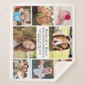 Best Grandouders Photo Collage ter wereld Sherpa Deken (Voorkant)