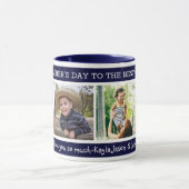 Best Grandpa 4 Photo Collage Happy Vaderdag Mok (Midden)