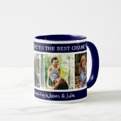  Best Grandpa 4 Photo Collage Happy Vaderdag  Mok (Voorkant rechts)