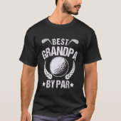 Best Grandpa By par Funny Golfer Grandpa T-shirt (Voorkant)