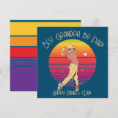 Best Grandpa by Par Golf Father’s Day Design Feestdagenkaart (Voorkant / Achterkant)
