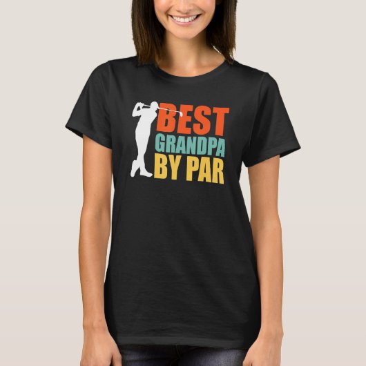Best Grandpa By Par  Golf T-shirt (Voorkant)
