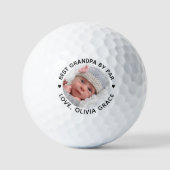 Best GRANDPA By Par Personalized Photo Golfballen (Voorkant)