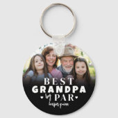 Best Grandpa By Par Photo Sleutelhanger (Achterkant)