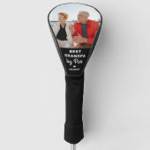Best GRANDPA by Par Vaderdag Custom Photo Golfheadcover (Voorkant)