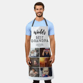 Best Grandpa Custom 6 Photo Collage Schort (Gedragen)