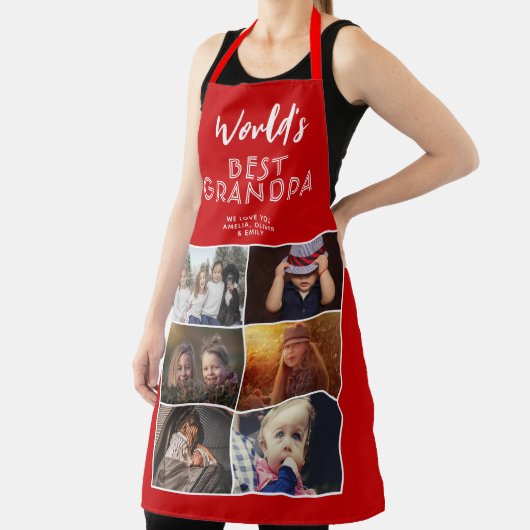 Best Grandpa Custom 6 Photo Collage Schort (Insitu)