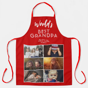 Best Grandpa Custom 6 Photo Collage Schort