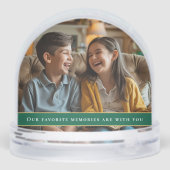 Best Grandpa Ever 2-Photo Grandkids Christmas Gift Sneeuwbol (Achterkant)