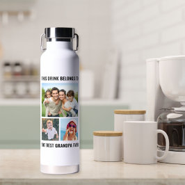 Best Grandpa Ever 3 Foto Waterfles