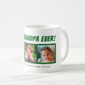 Best Grandpa Ever 3 Foto's Coffee Mok (Voorkant rechts)