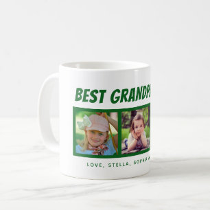 Best Grandpa Ever 3 Foto's Coffee Mok