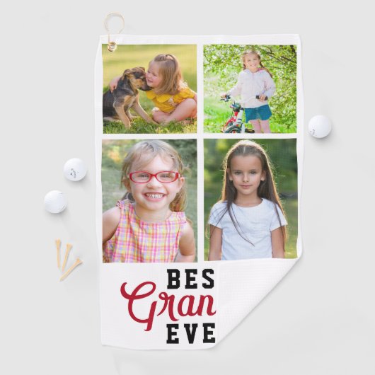 Best Grandpa Ever 4 Grandchild Photo Golfhanddoek (Insitu)
