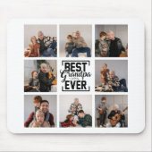 Best Grandpa Ever 8 Photo Collage Muismat (Voorkant)