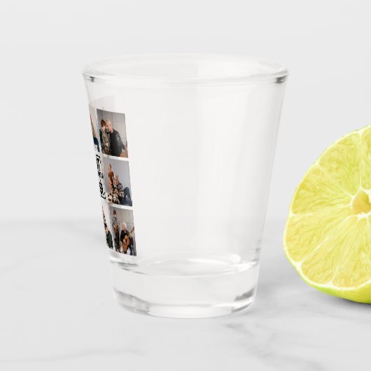 Best Grandpa Ever 8 Photo Collage Shot Glass Shot Glas (Rechts)