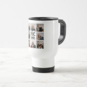 Best Grandpa Ever 8 Photo Collage Travel Mug Reisbeker (Voorkant rechts)