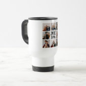 Best Grandpa Ever 8 Photo Collage Travel Mug Reisbeker (Voorkant links)