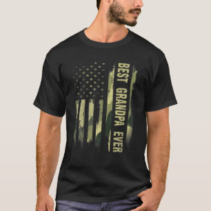 Best Grandpa Ever American Flag Camo Vader T-shirt