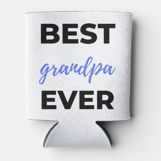 Best Grandpa Ever bl Blikjeskoeler (Voorkant)