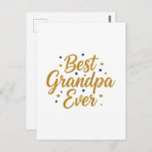 best grandpa ever briefkaart (Voorkant / Achterkant)