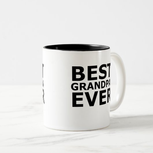 Best Grandpa Ever Coffee Mok (Voorkant rechts)