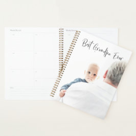 Best Grandpa Ever Custom Photo Script Moderne Planner