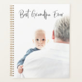 Best Grandpa Ever Custom Photo Script Moderne Planner (Voorkant)